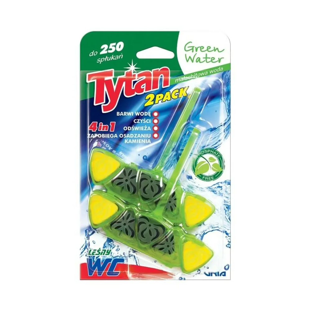 Tytan WC Toilet Hanger Green Water Forest 4in1 2x40g