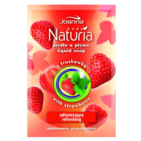 Joanna Naturia Body Refill Refreshing Liquid Soap Strawberry 300ml