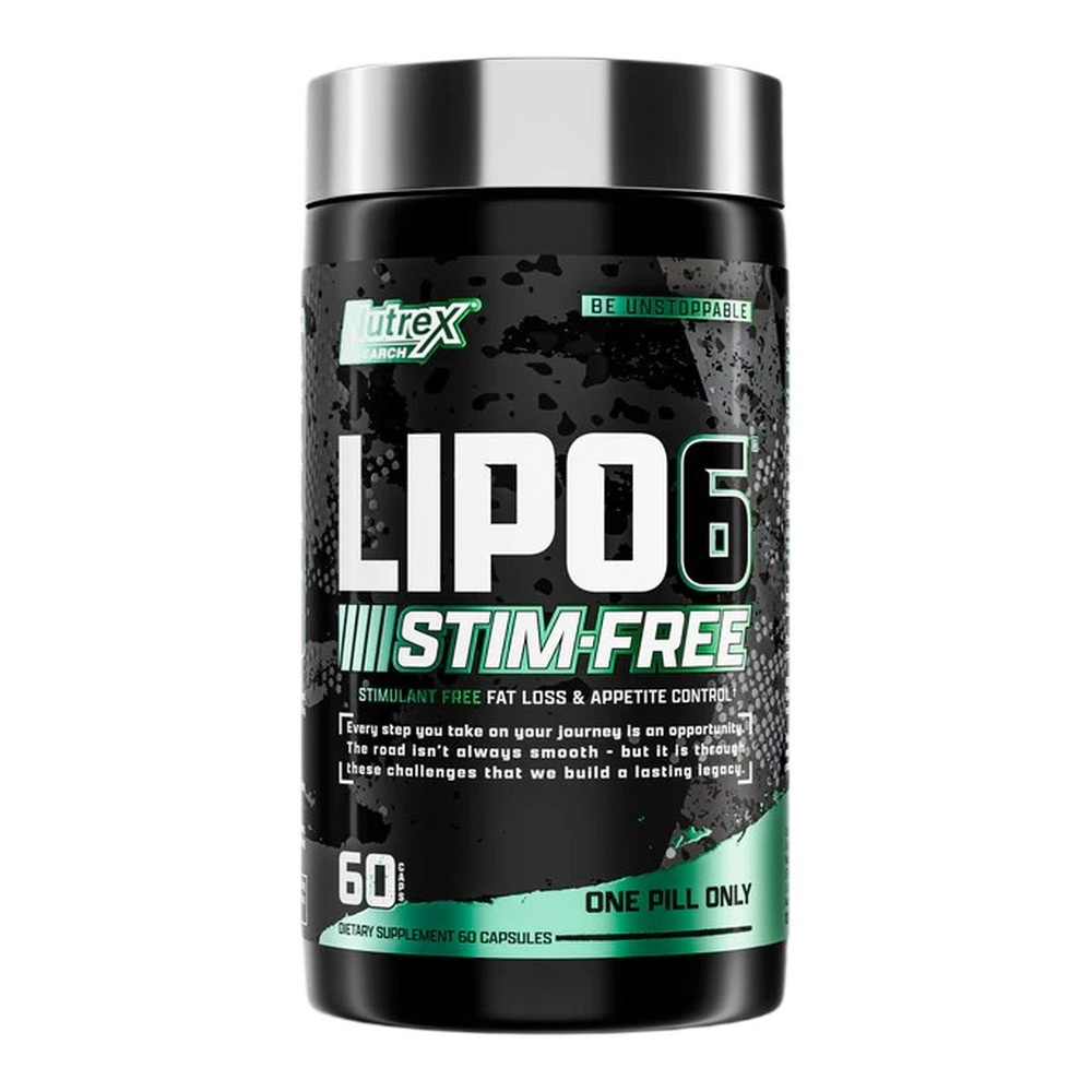 Nutrex Lipo-6 Stim-Free Spalacz Tłuszczu bez Stymulantów na Wsparcie Metabolizmu 60 Kapsułek