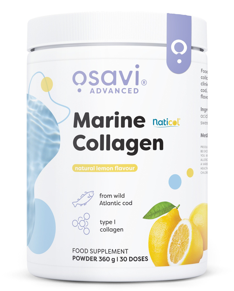 Osavi Marine Collagen from Wild Cod Lemon Flavoured Powder For Skin and Joints 360g