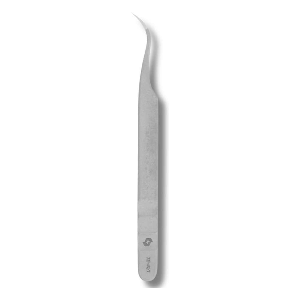 Staleks Pro Profesjonalna Pęseta do Rzęs EXPERT 41 TYPE 1 Wygięta 118mm 1 Sztuka