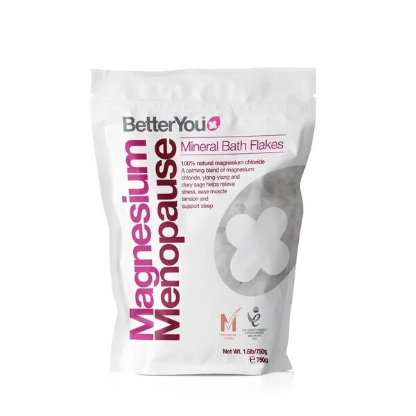 BetterYou Magnesium Menopause Bath Flakes for Menopause Relief 750g
