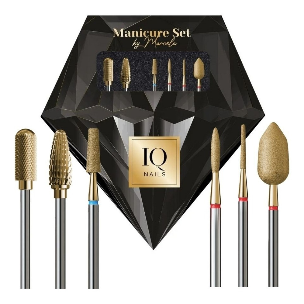 IQ Nails Quick i Easy Zestaw Frezów do Paznokci Mani 27 5szt