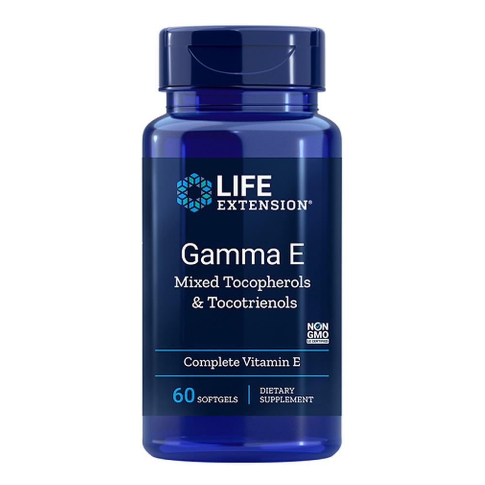 Life Extension Gamma E Mixed Tocopherols and Tocotrienols For Antioxidant Protection 60 Softgels