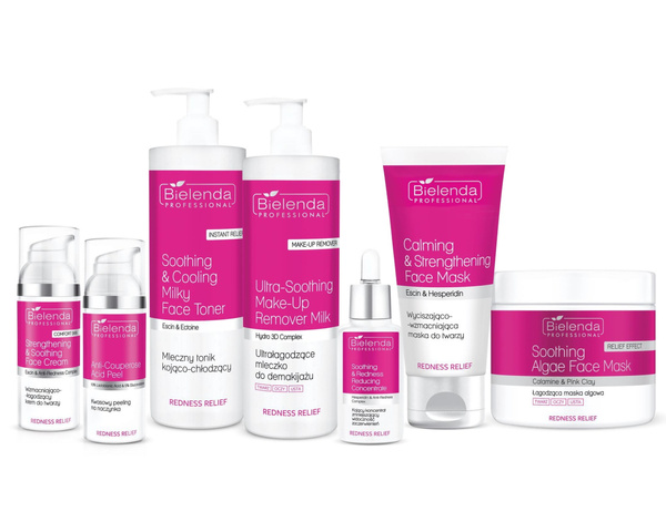 Bielenda Professional Redness Relief Wyciszająco-Wzmacniająca Maska do Twarzy dla Skóry Naczynkowej i Wrażliwej 150ml