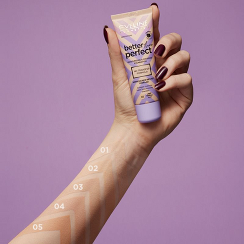 Eveline Better Than Perfect Nawilżająco-Kryjący Podkład Nr 02 Light Vanilla Warm 30ml