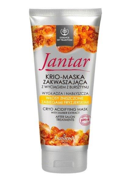 Jantar Krio Maska Zakwaszająca Włosy Zniszczone Zabiegami Fryzjerskimi 200ml