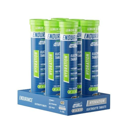 Applied Nutrition Endurance Hydration Electrolyte Effervescent Tablets Lemon and Lime 6 x 20 Tabs