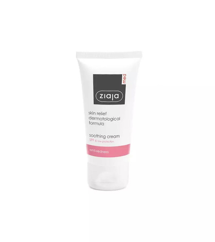 Ziaja Med Kuracja Łagodząca Krem do Twarzy Redukujący Trądzik Różowaty SPF6 50ml