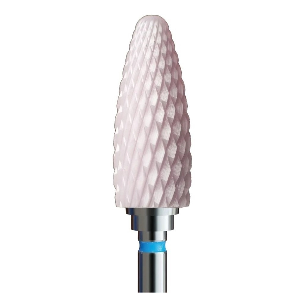 IQ Nails Frez Ceramiczny Stożek Standardowy Cross Cut 6mm Różowy
