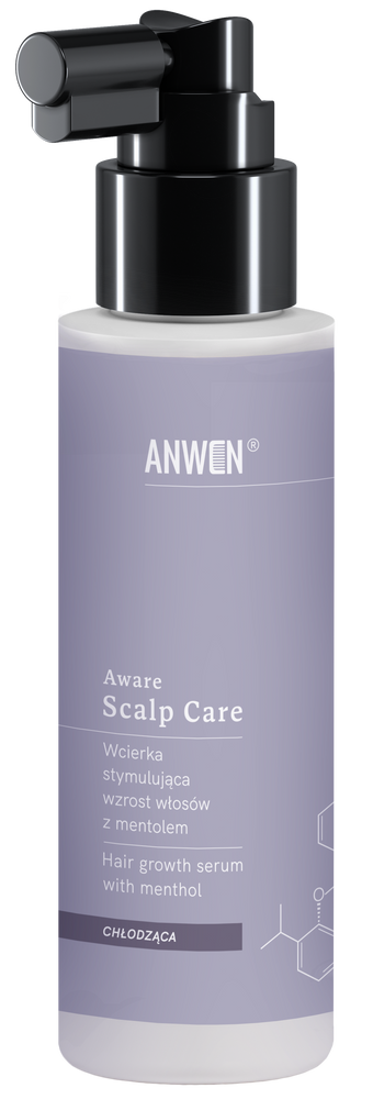 Anwen Aware Scalp Care Wcierka Chłodząca z Mentolem Stymulująca Wzrost Włosów 100ml