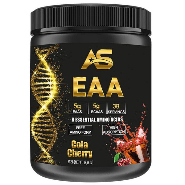 American Supps EAA Niezbędne Aminokwasy w Proszku Na Wzrost Mięśni Cola Wiśnia 532g