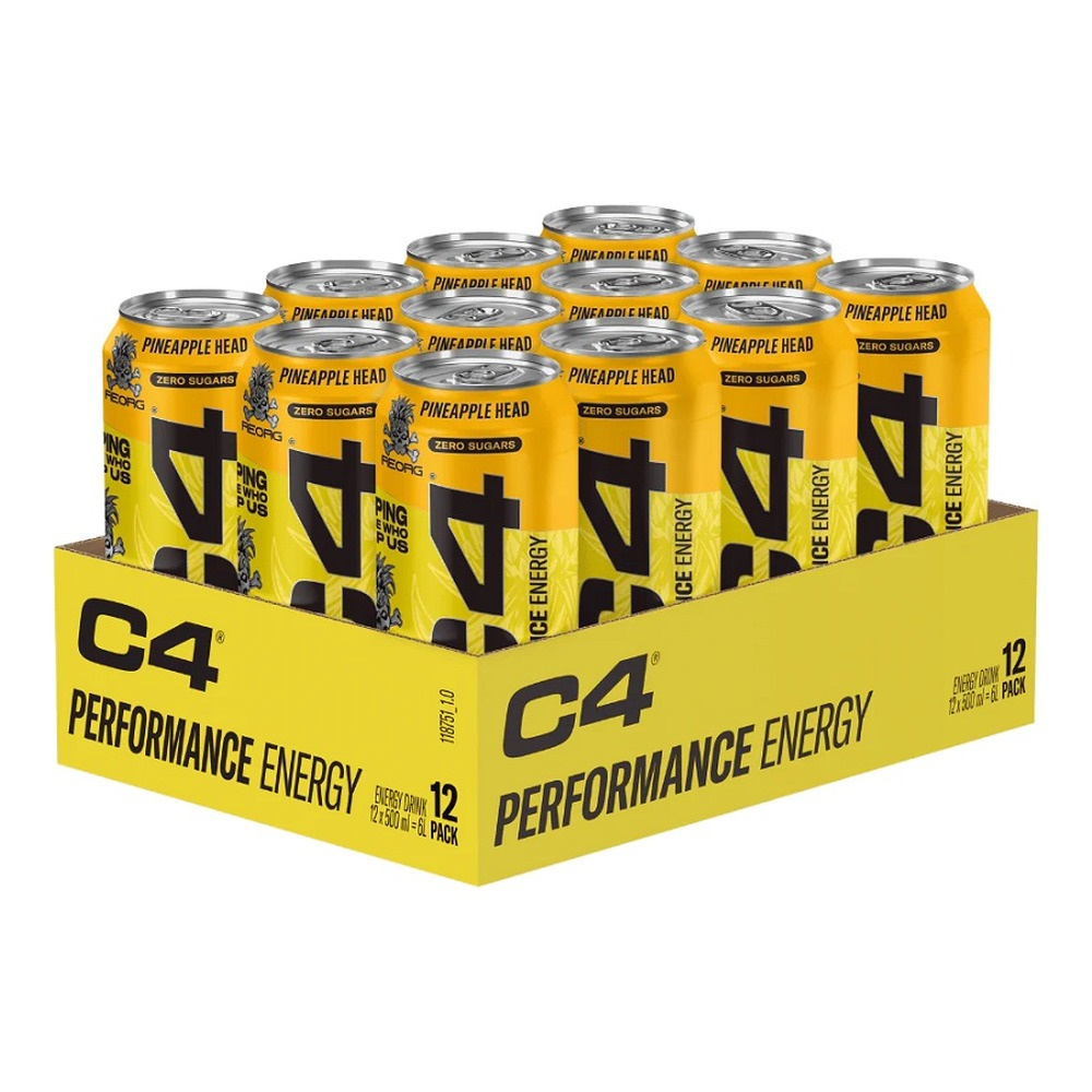 Cellucor C4 Performance Energy Pineapple Head Napój Energetyczny dla Sportowców 12 x 500 ml