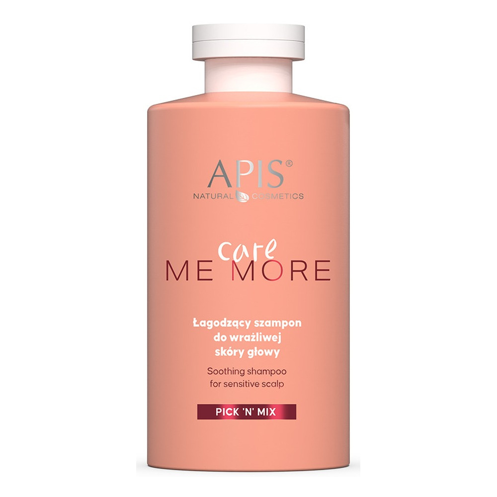 Apis Pick'N'Mix Care Me More Łagodzący Szampon do Wrażliwej Skóry Głowy Skłonnej do Podrażnień 300ml