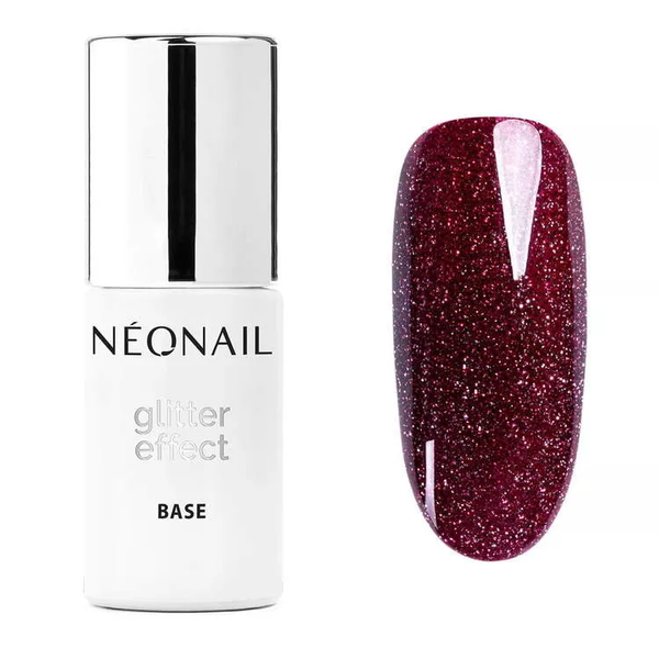 NeoNail UV/LED Soak Off Glitter Effect Base Burgund Shine 7.2ml