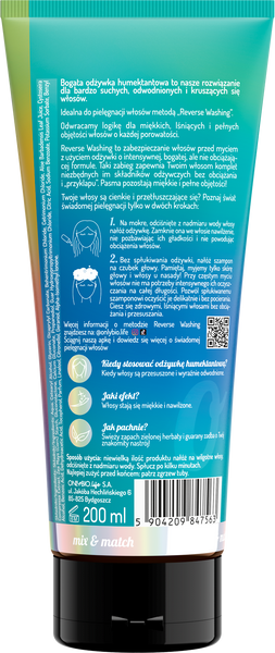 OnlyBio Reverse Washing Rich Humectant Conditioner for Dry and Brittle Hair 200ml