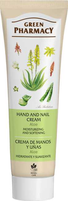 Green Pharmacy Aloe Hand and Nail Cream Moisturizing and Softening 100ml