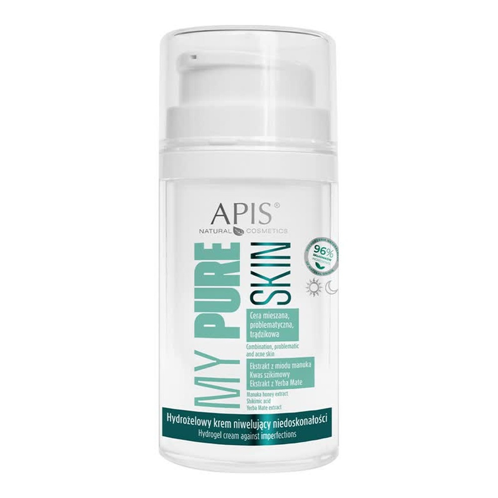 Apis My Pure Skin Hydrogel Hydrożelowy Krem Niwelujący Niedoskonałości na Dzień i na Noc 50ml