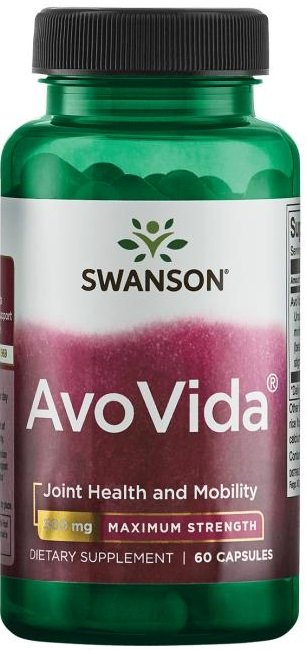Swanson AvoVida 300mg Maximum Strength Wspiera Zdrowie Stawów 60 Kapsułek