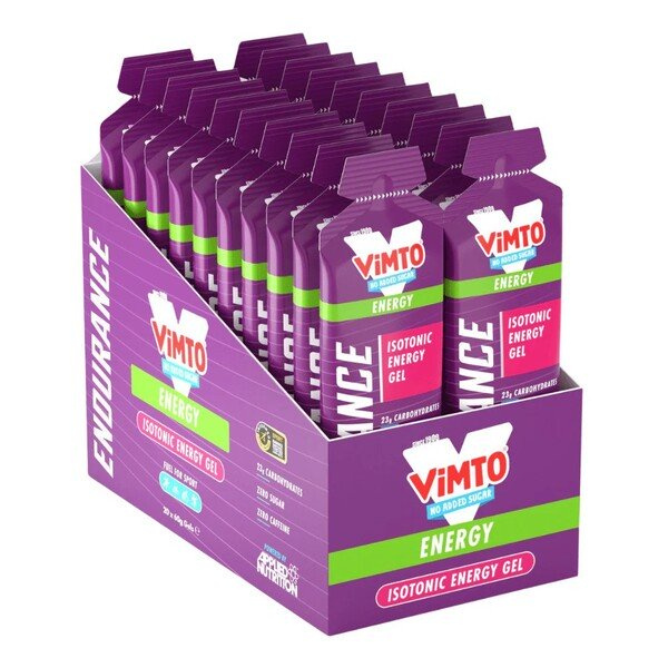 Applied Nutrition Endurance Velocity-Fuel Energy Isotonic Energy Gel Vimto for Endurance 20 x 60g