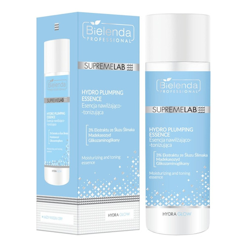 Bielenda Professional Supremelab Hydra Glow Toning and Moisturizing Essence with Snail Slime Extract for Dry and Dehydrated Skin 200ml