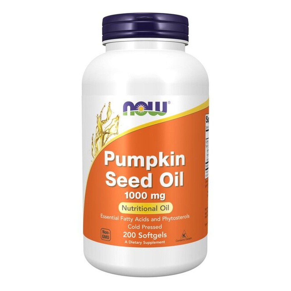 Now Foods Pumpkin Seed Oil 1000mg Olej z Pestek Dyni 200 Kapsułek