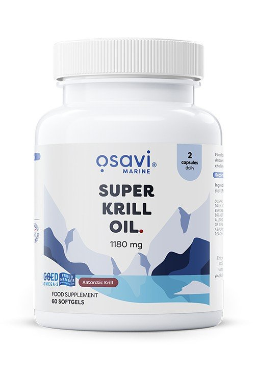 Osavi Super Olej z Kryla 1180mg Na Wsparcie Serca i Mózgu 60 Kapsułek