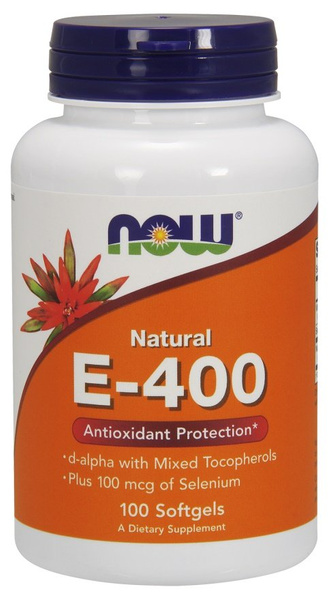 Now Foods Vitamin E 400iu & Selenium Supports Immune System 100 Softgels