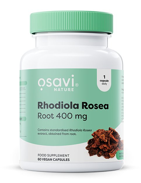 Osavi Rhodiola Rosea Root 400mg for Stress and Vitality 60 Vegan Caps