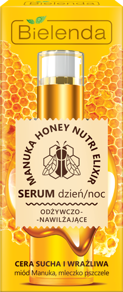 Bielenda Manuka Honey Nutri Elixir Odżywczo Nawilżające Serum na Dzień i na Noc 30g