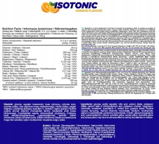 Allnutrition Isotonic Powder Orange 700g