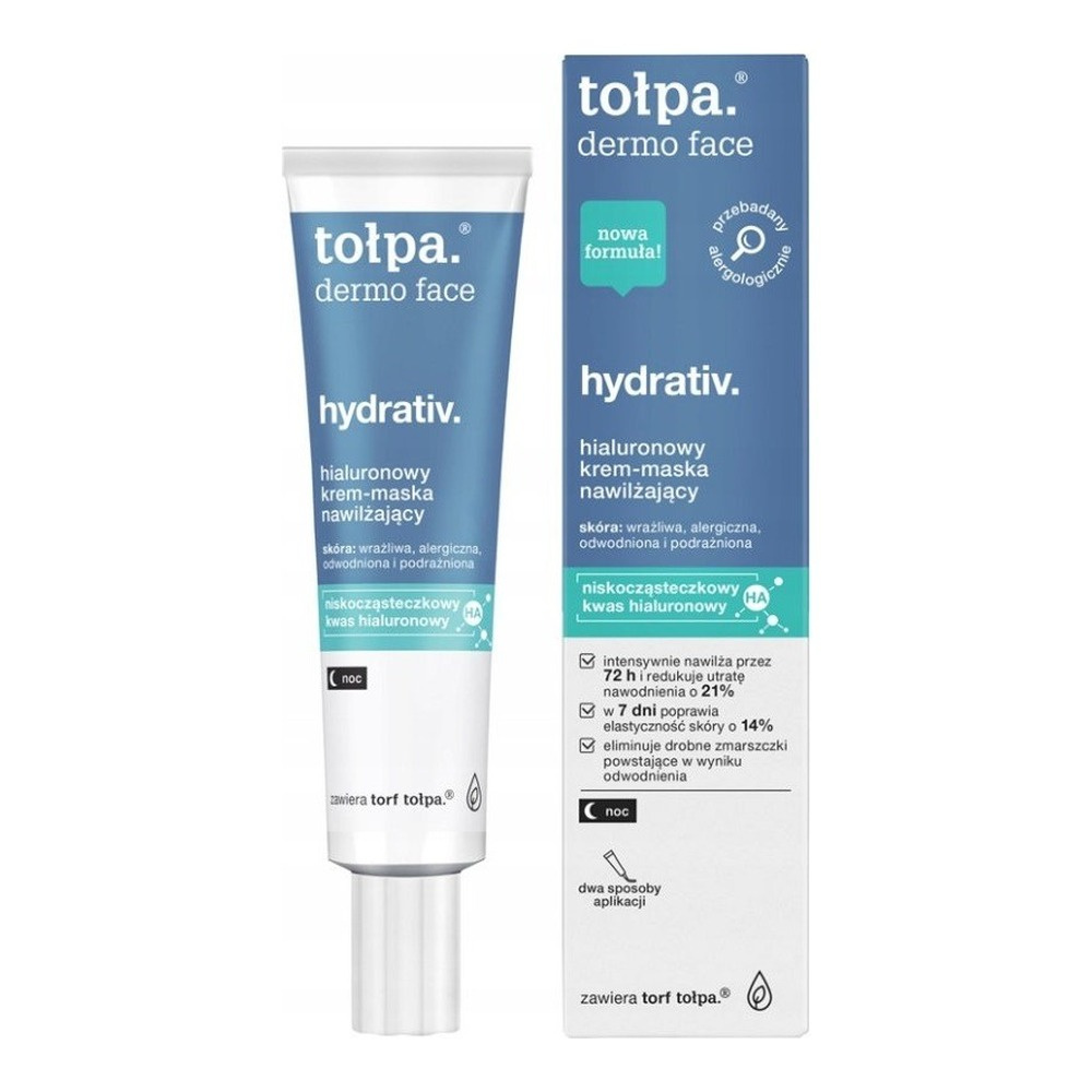 Tolpa Dermo Face Hydrativ Nawilżający krem-maska na noc 40ml