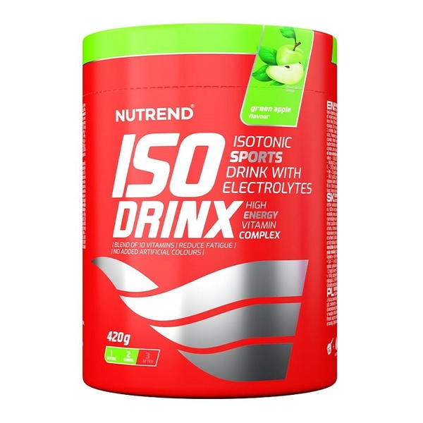 Nutrend IsoDrinx Napój Izotoniczny w Proszku o Smaku Zielonego Jabłka Na Nawodnienie 420g