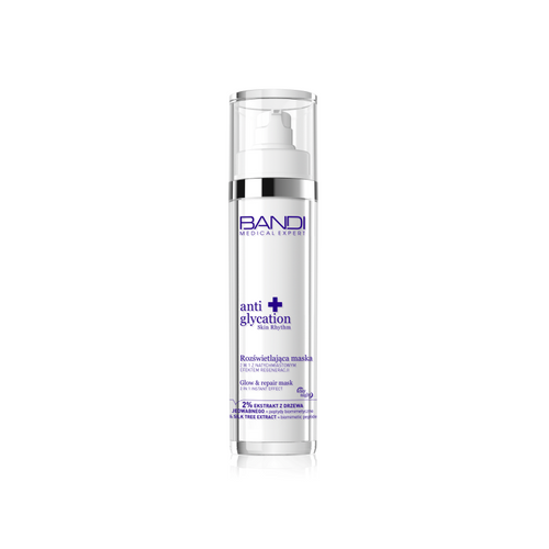 Bandi Anti Glycation Glow & Repair Rozświetlająca Maska 2w1 z Natychmiastowym Efektem Regeneracji dla Skóry Zmęczonej 50ml