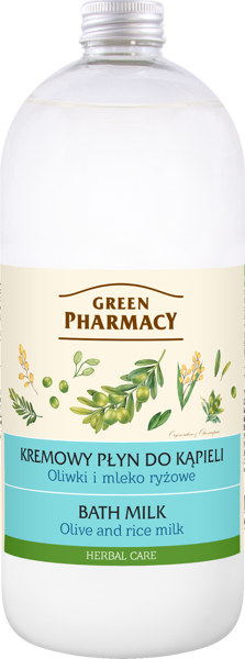 Green Pharmacy Bath Milk Olive and Rice Milk 1000 ml