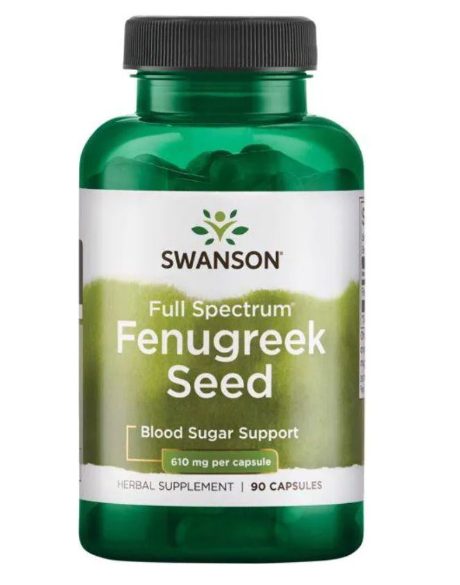 Swanson Fenugreek Seed 610mg 90 Kapsułek