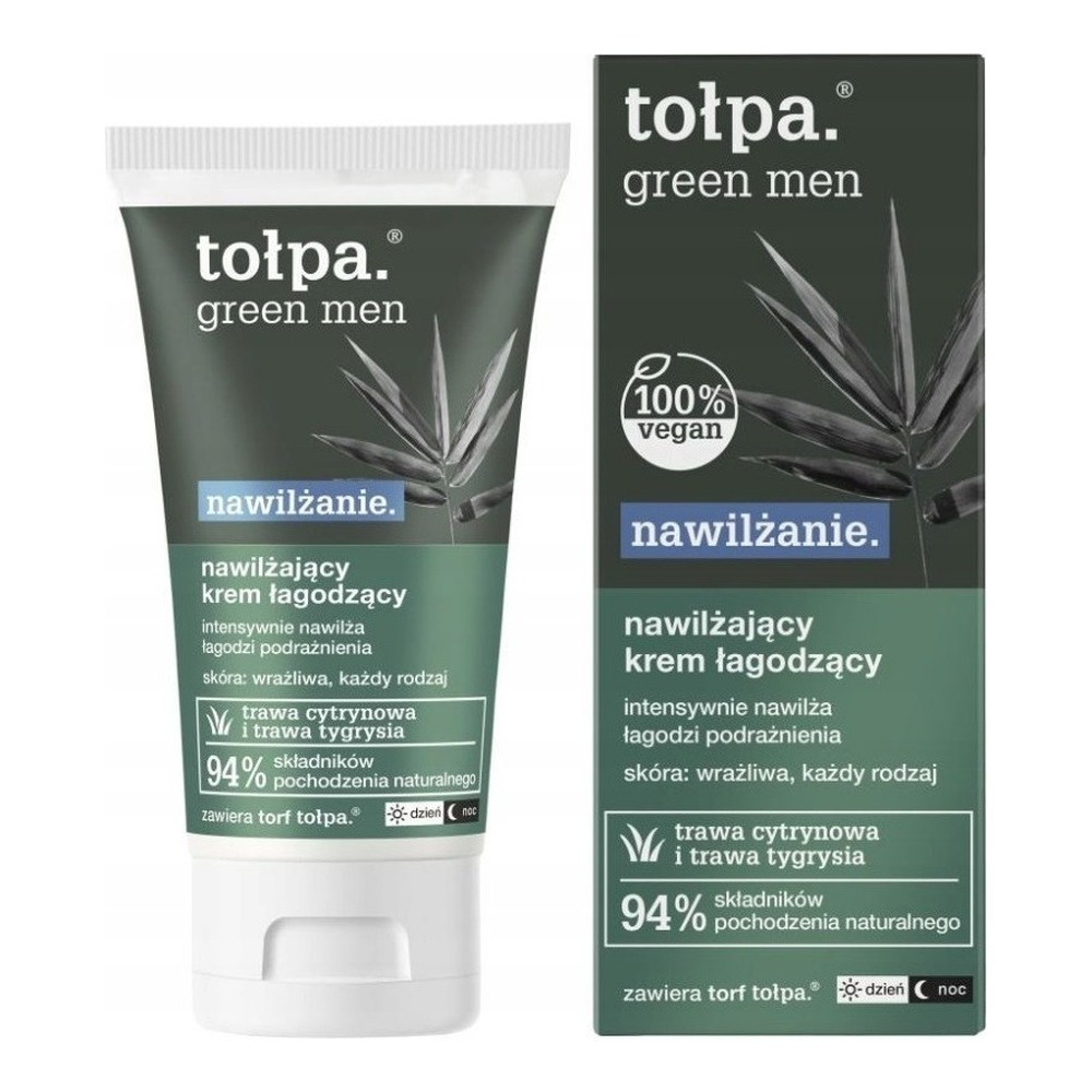Tolpa Green Men Nawilżający krem łagodzący do wrażliwej i odwodnionej skóry męskiej 50ml