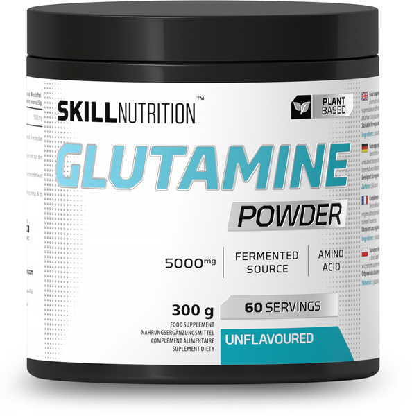 Skill Nutrition Glutamine Powder Unflavoured 300g for muscle recovery