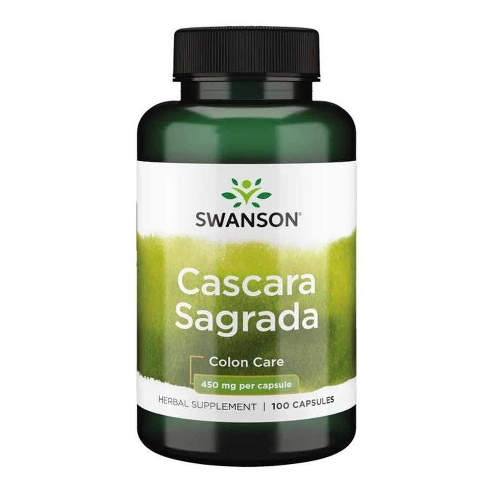 Swanson Cascara Sagrada 450mg Wspomaga Funkcjonowanie Jelit 100 Kapsułek
