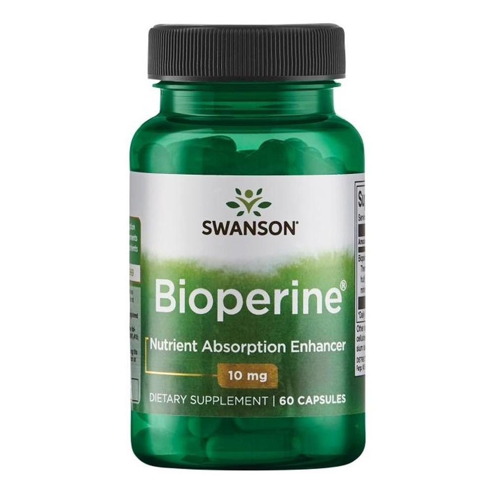 Swanson Bioperine 10mg Bioperyna Wspomaga Metabolizm 60 Kapsułek