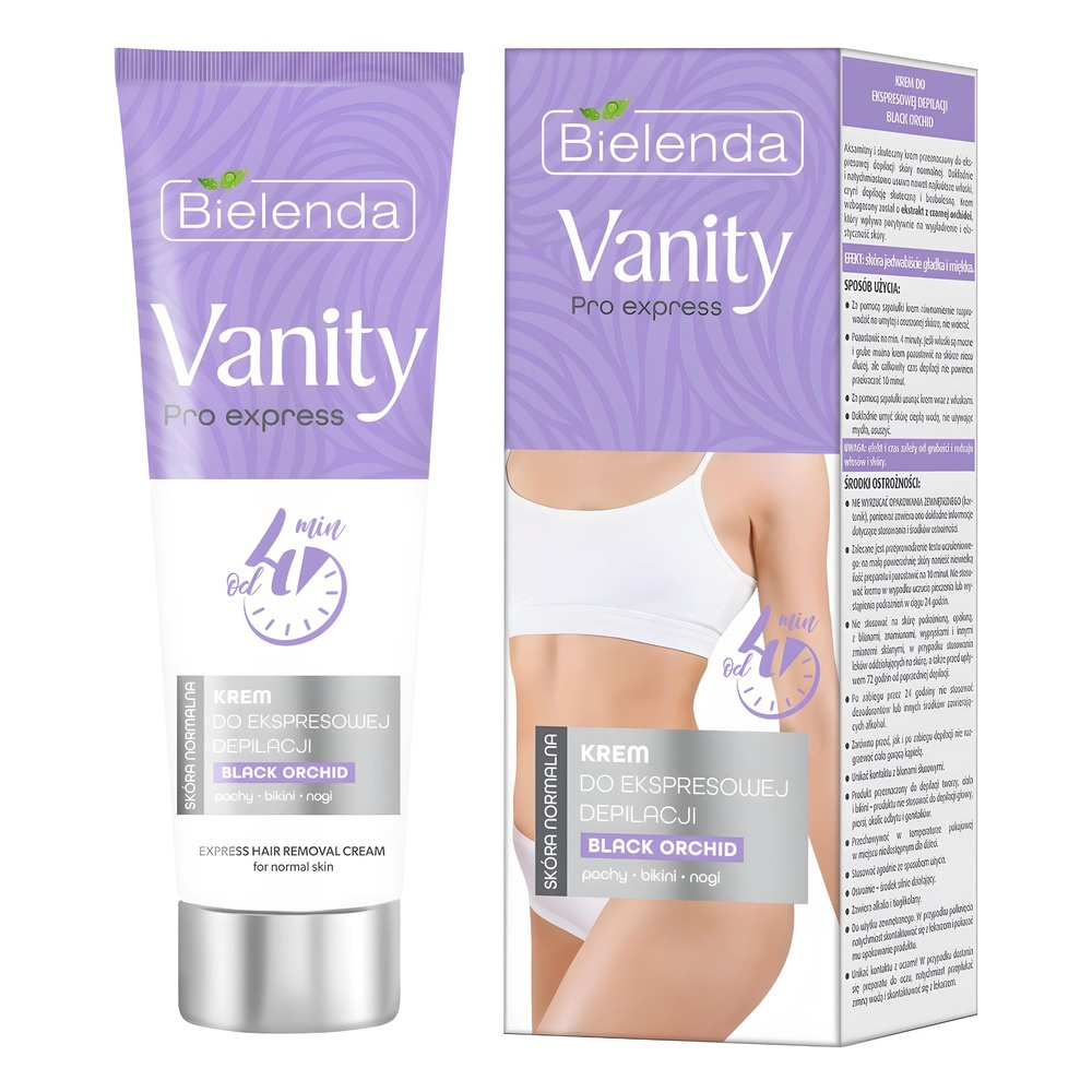 Bielenda Vanity Pro Express do Ekspresowej Depilacji z Czarną Orchideą dla Skóra Normalnej 75ml