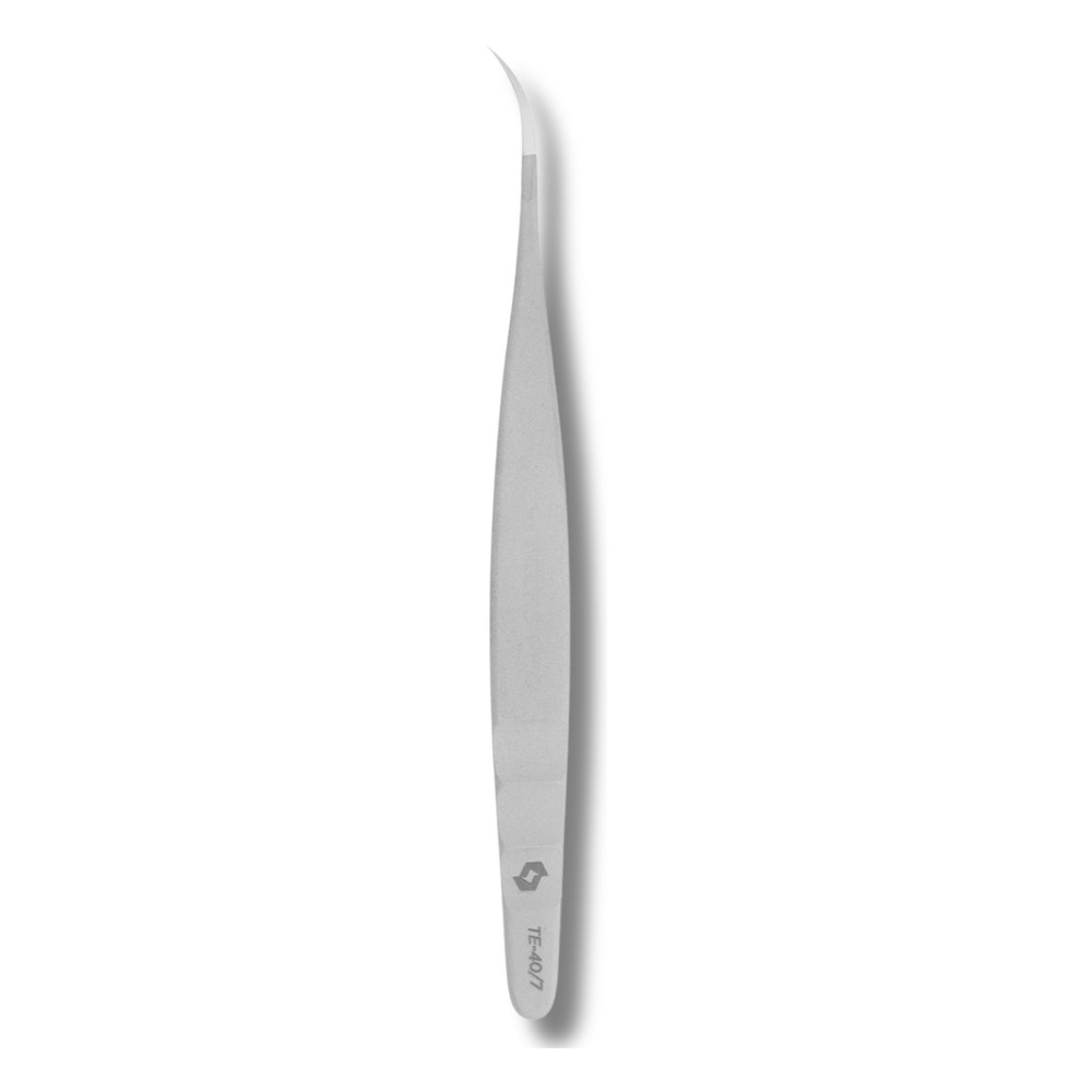 Staleks Pro Profesjonalna Pęseta do Rzęs EXPERT 40 TYPE 7 Wygięta 116mm 1 Sztuka