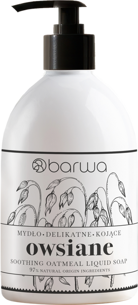 Barwa Pure Calm Soothing Oatmeal Liquid Soap for Sensitive and Dry Skin 450ml