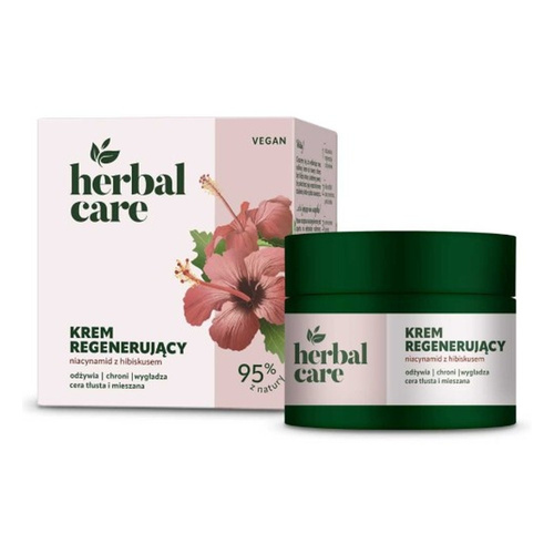 Farmona Herbal Care Regenerujący Krem Niacynamid z Hibiskusem dla Skóry Tłustej i Mieszanej na Dzień i na Noc  50ml