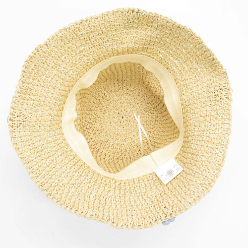 Nomad Sari Floppy Straw Sun Hat - Coffee & Daisies