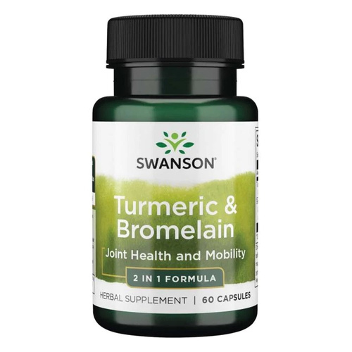 Swanson Turmeric & Bromelain Supports Joints and Digestive Processes 60 Capsules