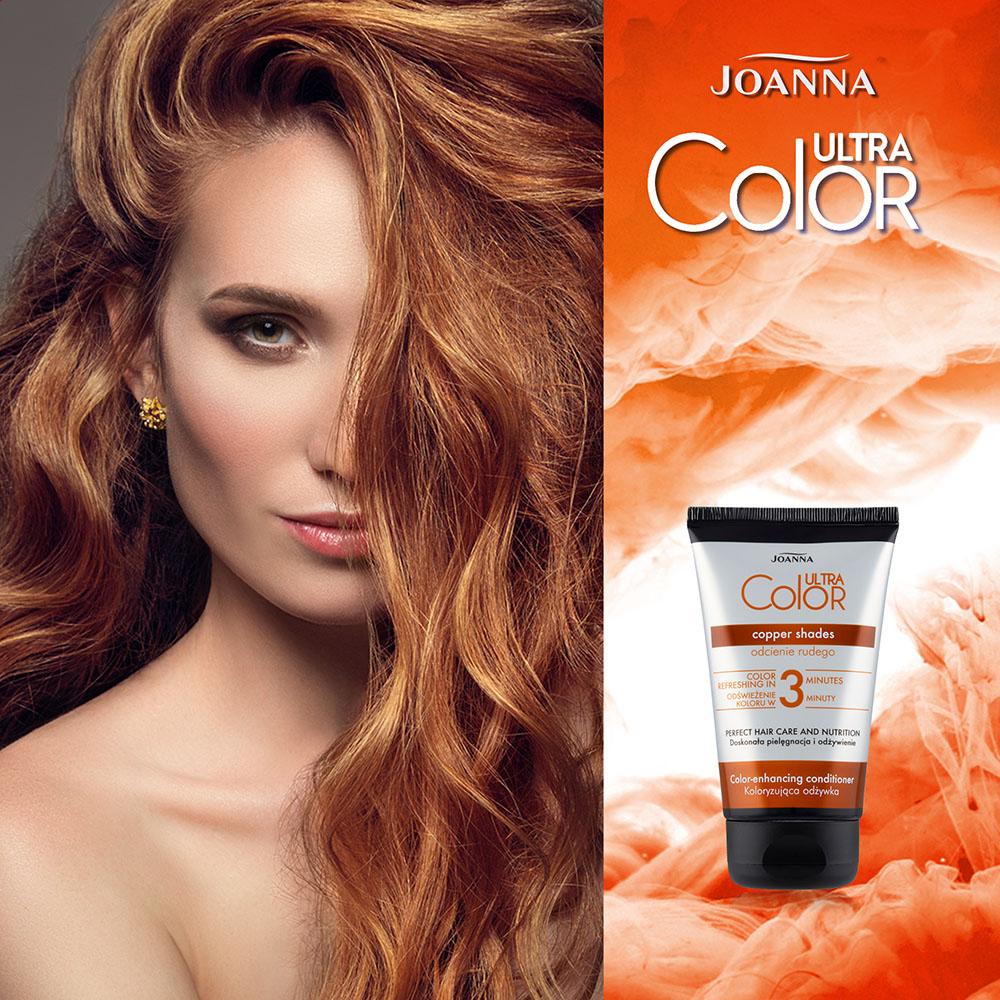 Joanna Ultra Color System Hair Coloring Conditioner Shades of Red 100g
