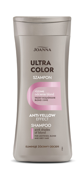 Joanna Ultra Color System Pink Shampoo for Blonde Lightened and Gray Hair 200ml