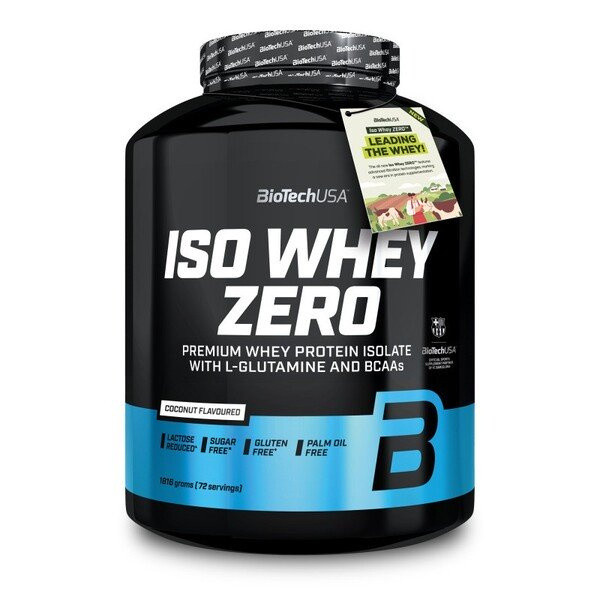 BioTechUSA Iso Whey Zero Kokos Izolat Białka Serwatkowego 1816g