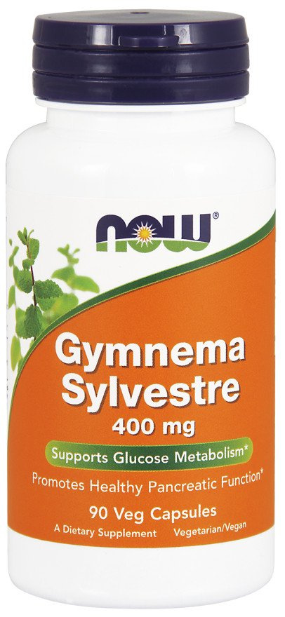 NOW Foods Gymnema Sylvestre 400mg for Healthy Pancreatic Function 90 Vcaps